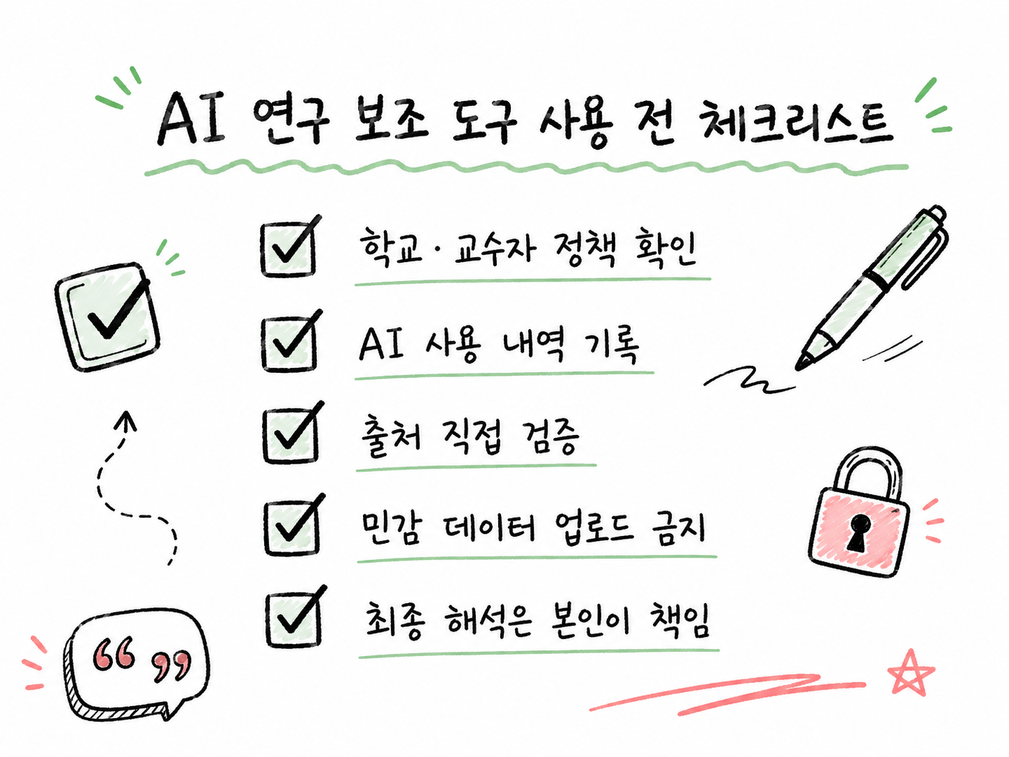AI 리서치 도구 사용 전 확인해야 할 연구윤리 체크리스트